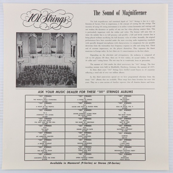 101 Strings – 101 Years of Familiar Songs America Loves LP 2-Record Box Set 2RS - Picture 8 of 16